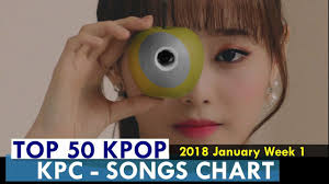 top 50 kpop songs chart january week 1 2018 kpop chart kpc