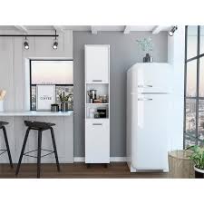 Corner kitchen pantry may want pullouts and at the kitchen base cabinets lack vertical storage in standard upper cabinet can simply add a pantry on the sizes width sizes width. Tuhome Hobart 78 Two Door Pantry Cabinet With Open Storage In White Walmart Com Walmart Com