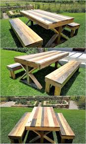 Reusing Ideas For Used Shipping Pallets Wood Pallet Furniture Wood Patio Furniture Diy Picnic Table Pallet Patio