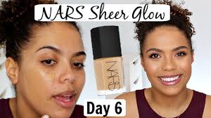 nars sheer glow foundation review wear test 12 days of foundation day 6