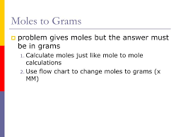 Ppt Moles To Grams Powerpoint Presentation Id 357523