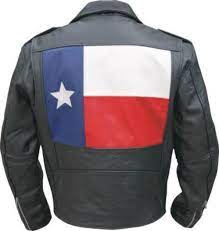 Allstate Leather Men S Basic Motorcycle Jacket W Texas Flag Black Leather Motorcycle Jacket Leather Men Buffalo Leather