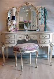 Vintage Ornate Vanity Space Saving Beauty Battle Stations Bedroom Vintage Shabby Chic Furniture Chic Furniture