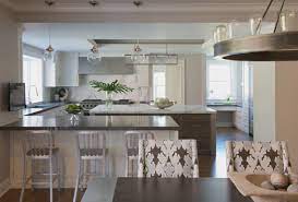 Pendant lights over island enable easier cleaning in case they are stained with dust. Pendant Lights Over Peninsula Ideas Photos Houzz