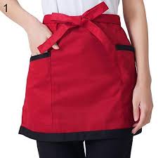 Raye Tabliers De Cuisine De Cuisine Restaurant Boulangerie Taille Demi Tablier Couverture Color 10 Avental De Garconete Roupa Garconete Dolma Feminino