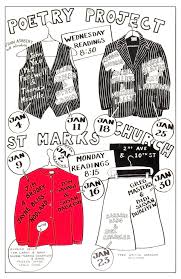 The Poetry Project at St. Mark's Church Poetry Reading Poster Flyer Jan.  1978