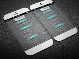 Iphone 6 Transparent Business Card Free Template Transparent Business Cards Business Card Mock Up Free Business Card Templates