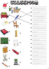 Classroom Objects Worksheets For Kindergarten Pdf Download Them And Try To Solve Dorduncu Sinif Okuma Calismasi Sinif
