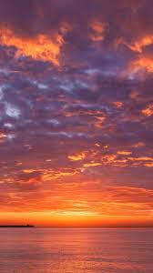 Sunset, also known as sundown, is the daily disappearance of the sun below the horizon due to earth's rotation. Calm Sunset Wallpaper Iphone Android Background Followme Sky Aesthetic Sunset Pictures Sunset Wallpaper
