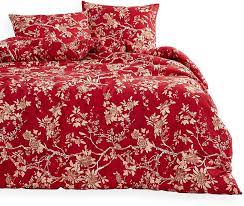 Check spelling or type a new query. Amazon Com Wake In Cloud Red Floral Duvet Cover Set Vintage Flowers Pattern Printed Soft Microfiber Beddings With Zipper Closure 3pcs King Size Home Kitchen