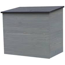 Design, le coffre de jardin en résine peut prendre la forme de banc, d'armoire ou de malle. Coffre De Jardin En Bois Caja 137 X 91 X 121 Cm Anthracite Habitat Et Jardin Pas Cher A Prix Auchan