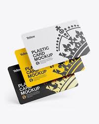 Three Plastic Cards Mockup Present Your Design On This Mockup Simple To Change Stationery Mockup Plastic Card Cards