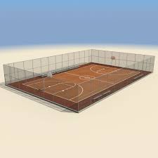 Outdoor Basketball Court 3d In 2020 Outdoor Basketball Court Basketball Court Basketball