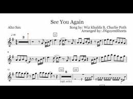 See You Again Para Saxofon Alto Youtube