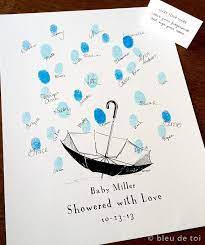 Showered With Love Unique Baby Shower Ideas Thumbprint Wedding Guest Book Alternative Nursery Decor Congratulations Gift Baby Shower Guest Book Baby Boy Shower Baby Shower Guest