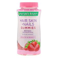 optimal solutions hair skin nails strawberry flavored 140 gummies iherb com hair nutrients health and beauty nature s bounty