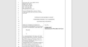 After you file the lawsuit, the process is the same as any other lawsuit. Ash Aatclc File Lawsuit Against Fda Ash Action On Smoking Health