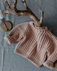 Easy Fit Oversize Baby Sweater Kids Handknit Ribbed Sweater Etsy Uk