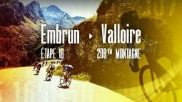 Du samedi 7 juillet au dimanche 29 juillet 2018, le 105ème tour de france comprend 21 étapes pour une distance totale de 3 351 kilomètres.from saturday 7th of july to sunday 29th of july 2018, the 105th tour de france includes 21 stages for a total length of 3 351 kilometers.étape 3 / stage 3. Replay Tour De France 18e Etape Embrun Valloire 208 Km Du France 2