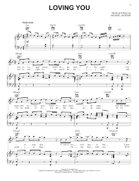Michael Jackson Loving You Sheet Music Pdf Notes Chords Pop Score Piano Vocal Guitar Right Hand Melody Download Printable Sku 155760