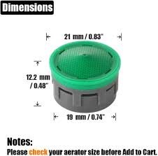 6 pieces cache aerator wrench tools for removing different sizes of cache tap aerator. Buy Jqk Faucet Aerator 1 5 Gpm Flow Retrictor Insert Faucet Aerators Replacement Parts Bathroom 5 Pack Fan15 P5 Online In Vietnam B07c249lns