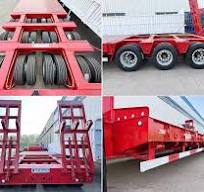 3 Line 6 Axle 130 Ton Heavy Duty Excavator Low Bed Trailer