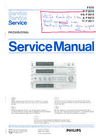 PHILIPS F610 F2610 F3610 F4610 F3611 SM ...