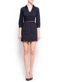 Shirt Dress Women Mango Usa Clothes Shirt Dress Navy Shirt Dress