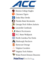 As with the coaches poll, panel participants cast votes each week specifying which teams they feel are the 25 best in college football, in rank order. List Of Teams In The Acc Printable