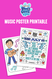 Well, there are so many choices that you can choose. Blue S Sing Along Spectacular Music Poster Printable Nickelodeon Parents
