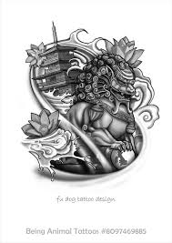 Foo Dog Tattoo Design By Being Animal Tattoos Japanese Tattoo Meanings Foo Dog Tattoo Japanese Tattoo