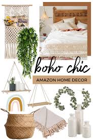 Decorative candles, paisley shawls, potted plants, and glass vases pulled into artistic displays tell your guests who you are. Boho Chic Home Decor From Amazon Lucky Day