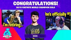 Words can't even explain it. Bugha Shocks Everyone Dominates Fortnite World Cup Wins 3 000 000 Youtube