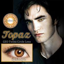 Geo Twins Topaz Brown Circle Lens Colored Contact Lenses Cosmetic Fashion Eye Contacts Contact Lenses Colored Circle Lenses Fashion Contact Lenses