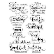 Older stamps may also have a wooden handle to help distribute the pressure of the ink from the stamp to the paper. Gawei Words Happy Birthday With Sympathy Clear Stamps Sentiments For Card Making And Diy Scrapbooking Transparent Stamps Silicone Stamps Photo Album Clear Stamps Arts Crafts Sewing Rayvoltbike Com
