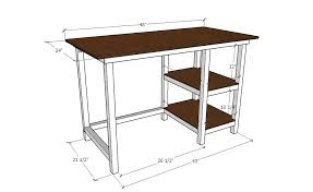 Farmhouse Desk Building Plans Diy Wood Desk Diy Desk Plans Diy Desk
