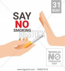 Old red lighter with `world no tobacco day` text on white background for health life concept design. World No Tobacco Day Vector Photo Free Trial Bigstock