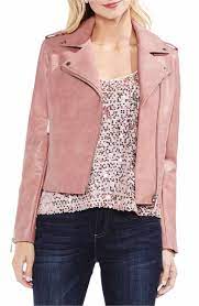 Vince Camuto Pink Faux Leather Moto Jacket Nordstrom Leather Jacket Outfit Spring Leather Moto Jacket Faux Leather Moto Jacket
