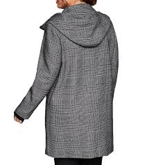 Manteau pull rayure femme veste mode manche long chauve souris. Manteau Sheego Manteau Court Confortable Pour Femme Dans Un Design Classique A Carreaux Noir