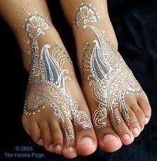 Henna Art The Tattoo Designs Foot Henna White Henna White Henna Tattoo