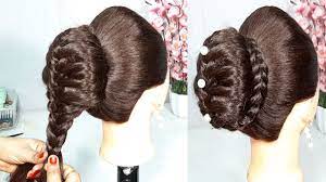 New Bun Hairstyle Using Donut Hairstyles For Girls Party Hairstyle Hair Donut Hair Styles Easy Hairstyles