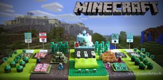 Sweet Table Minecraft Les Taraillettes Cooking Mumu Decoration Anniversaire Anniversaire Minecraft Anniversaire