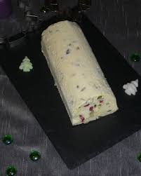 Buche De Noel Nougat Glace Aux Fruits Secs Oranges Confites Et Cranberries Teatime Gourmand Nougat Glace Orange Confit Confit