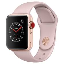 Apple Watch Series 3 38mm Gps Cellular Aluminum Case Sport Band Pink Rose Gold Apple Watch Rose Gold Watches Apple Watch Bands