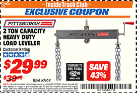✅ 20% off your order + many more promo codes → don't miss the best coupons. Harbor Freight Tools Coupon Database Free Coupons 25 Percent Off Coupons Toolbox Coupons 2 Ton Capacity Heavy Duty Load Leveler