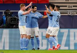 City uefa champions league 2020/21. Man City 2 0 Gladbach Pep Guardiola S Side Cruise Into Champions League Quarter Finals Daily Mail Online