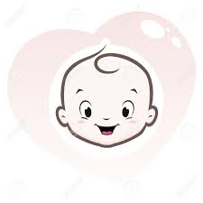 Cartoon Baby Face In Heart Shaped Frame Royalty Free Cliparts Vetores E Ilustracoes Stock Image 49935682
