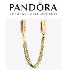 Keep your precious memories stylishly safe on your pandora moments bracelet with our clear pavé safety chain clip charm. Pandora Shine Charm Clip 767601 Reflexions Floating Safety Chain S925 Ale For Sale Online Ebay