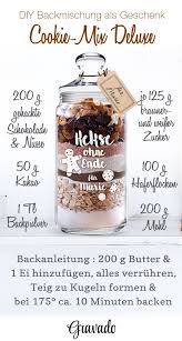 Zum thema backmischungen im glas selber machen gibt. Diy Backmischung Im Glas Eine Einfache Backmischung Fur Kekse Im Glas Ein Besonders Schones Gesch Backmischung Im Glas Keksglas Geschenke Im Glas Weihnachten
