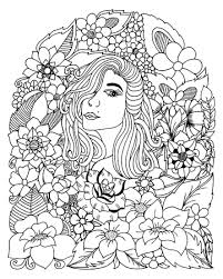 Unleash your creativity and fill the pages with your favorite colors, using your favorite techniques! Coloring Page Beautiful Elegant Girls And Flowers Lizenzfrei Nutzbare Vektorgrafiken Clip Arts Illustrationen Image 151610414